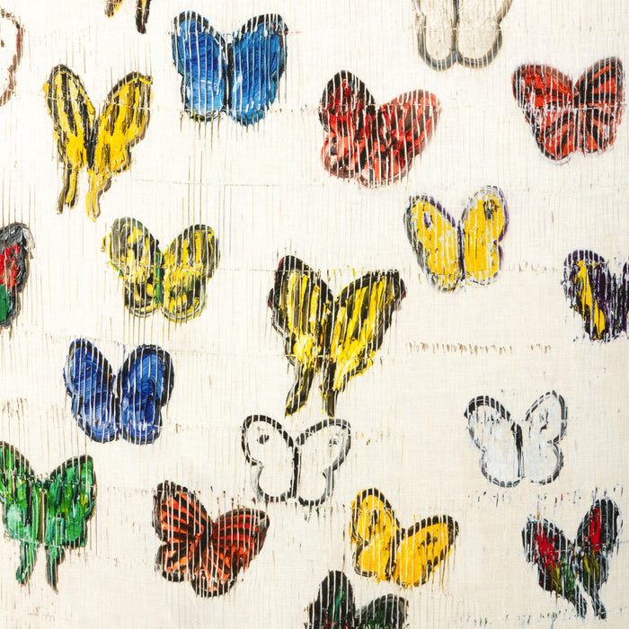 Lee Jofa Modern Flutter Rainbow Fabric Sample GWF-3838.194.0