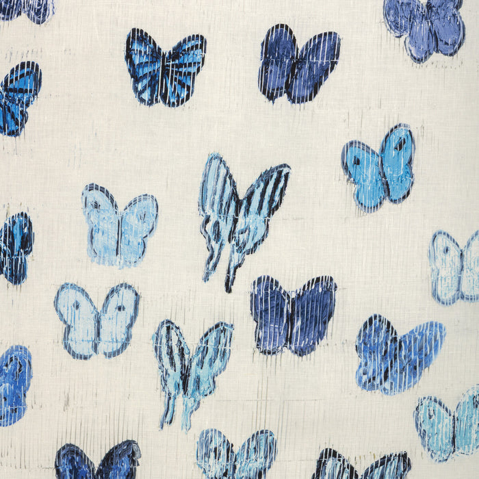 Lee Jofa Modern Flutter The Blues Fabric Sample GWF-3838.513.0