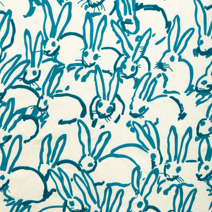 Lee Jofa Modern Hutch Crewel Teal Fabric Sample GWF-3841.313.0