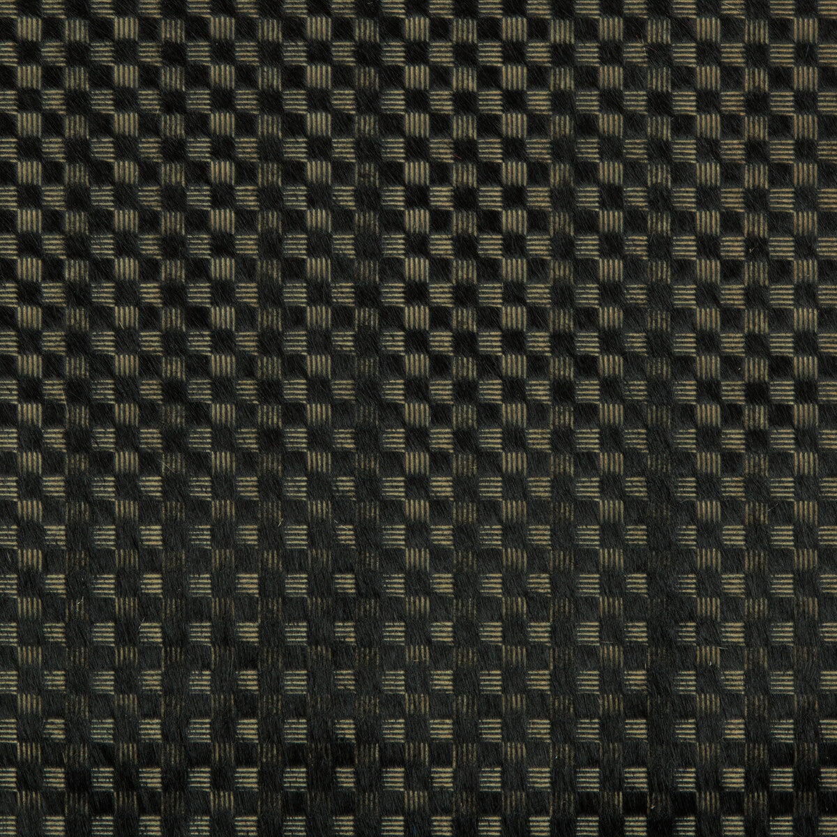 Lee Jofa Modern Delux Onyx/Gold Fabric Sample GWL-3701.840.0