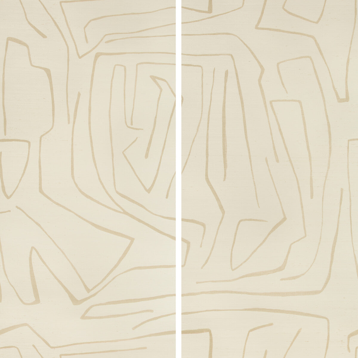 Lee Jofa Modern Graffito II Parchment Wallpaper Sample GWP-3720.116.0