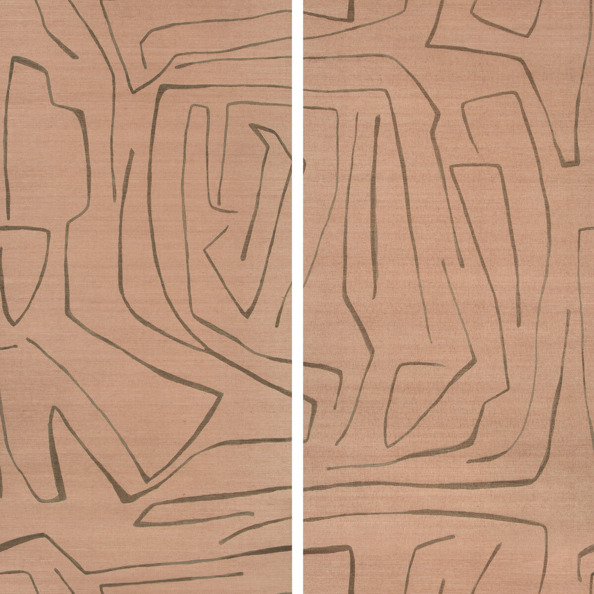 Lee Jofa Modern Graffito II Rosa Wallpaper Sample GWP-3720.711.0