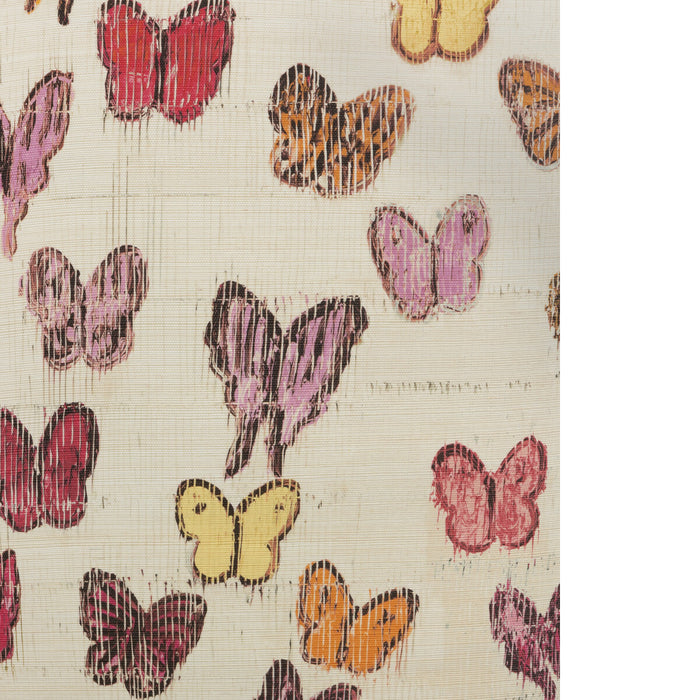 Lee Jofa Modern Flutter Sisal Sunset Wallpaper Sample GWP-3746.712.0