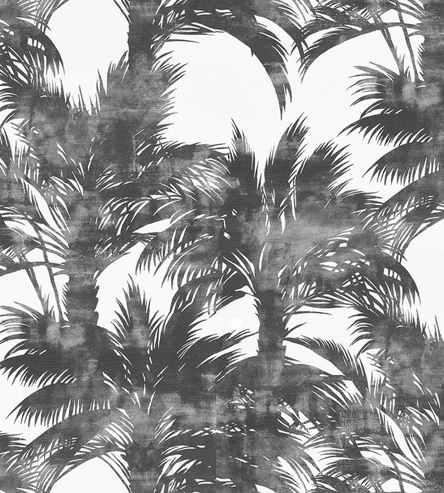 Grey Watkins Palm Print Sand Fabric Sample GW166100001