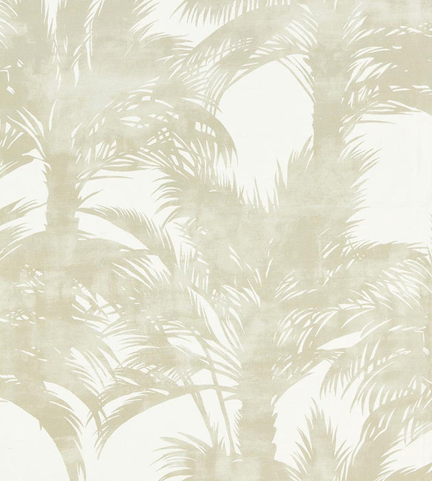 Grey Watkins Palm Print Sand Fabric Sample GW166100001