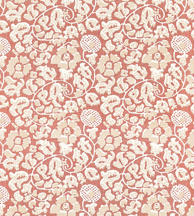 Grey Watkins Maiden Floral Terracotta GW166290001 Fabric