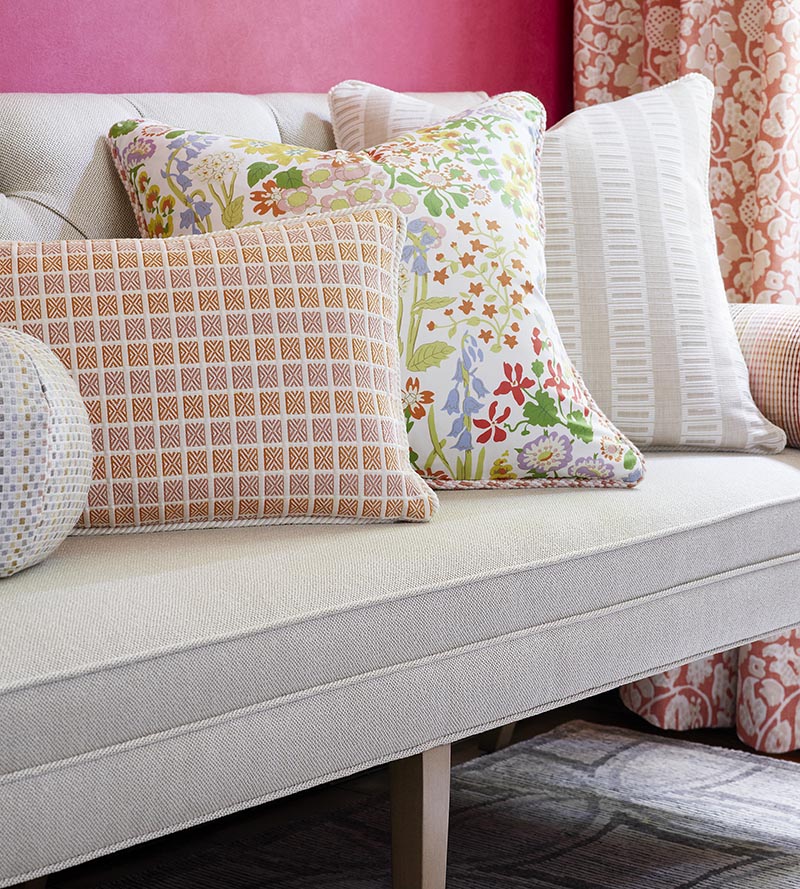 Grey Watkins Nymph Floral Springtime Fabric Sample GW166300001