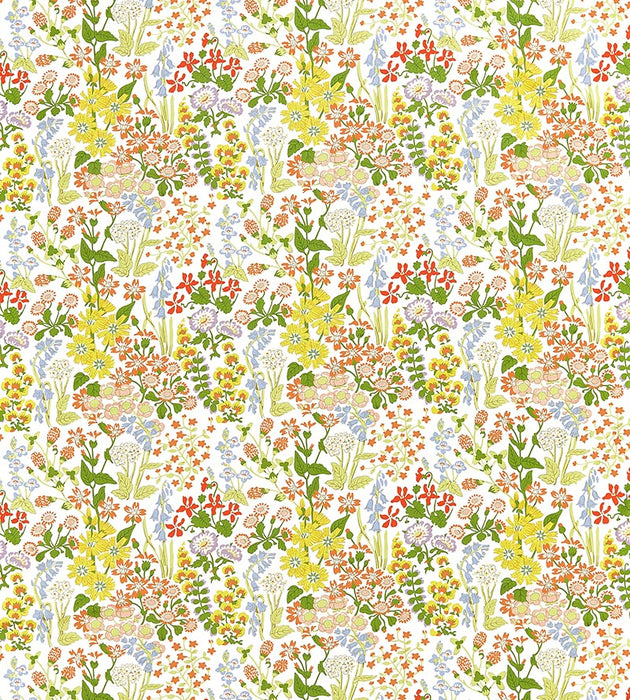 Grey Watkins Nymph Floral Springtime Fabric Sample GW166300001