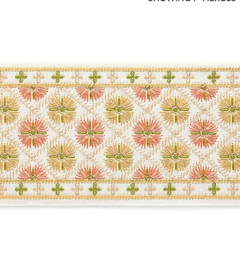 Grey Watkins Hansel Embroidered Tape Citrus Twist Fabric Sample GWT33290001