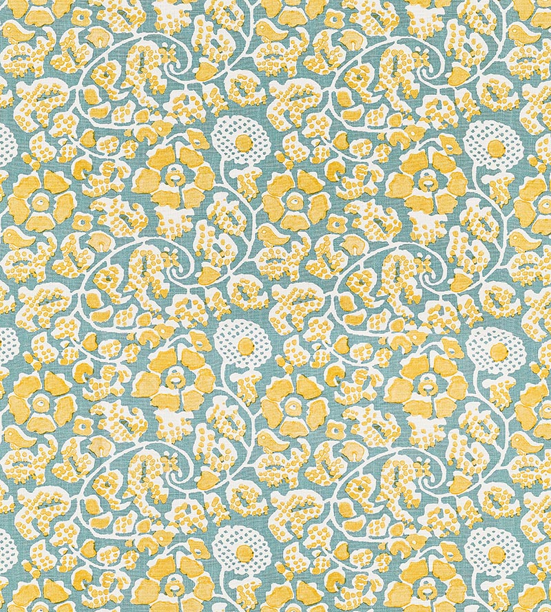 Grey Watkins Maiden Floral Aruba Fabric Sample GW166290002