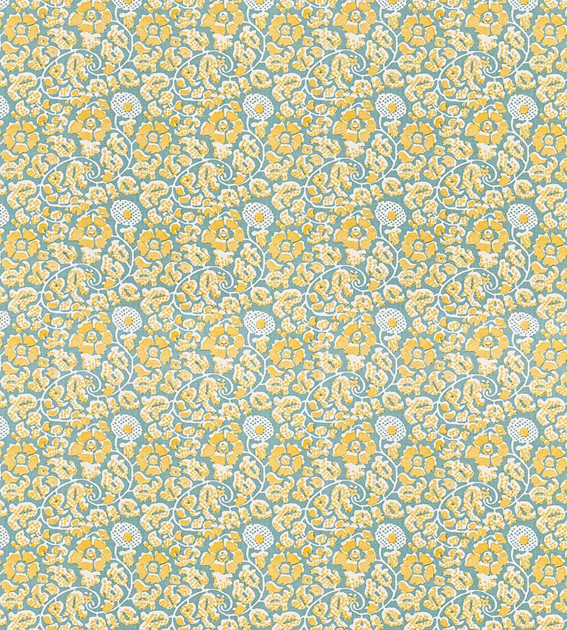 Grey Watkins Maiden Floral Aruba Fabric Sample GW166290002