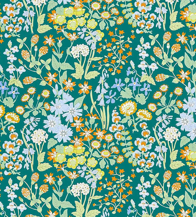 Grey Watkins Nymph Floral Emerald Multi Fabric Sample GW166300002