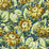 Grey Watkins Sunflower Print Cobalt Fabric Sample GW166310002
