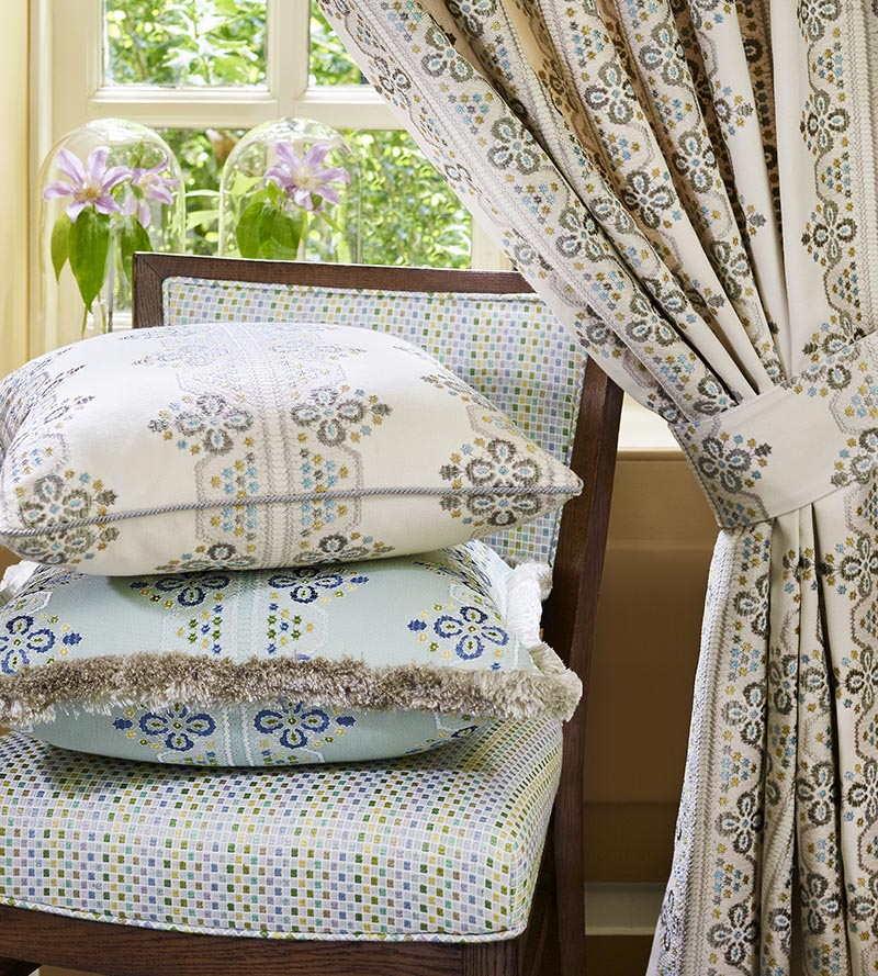 Grey Watkins Odette Weave Parakeet Fabric Sample GW272420002