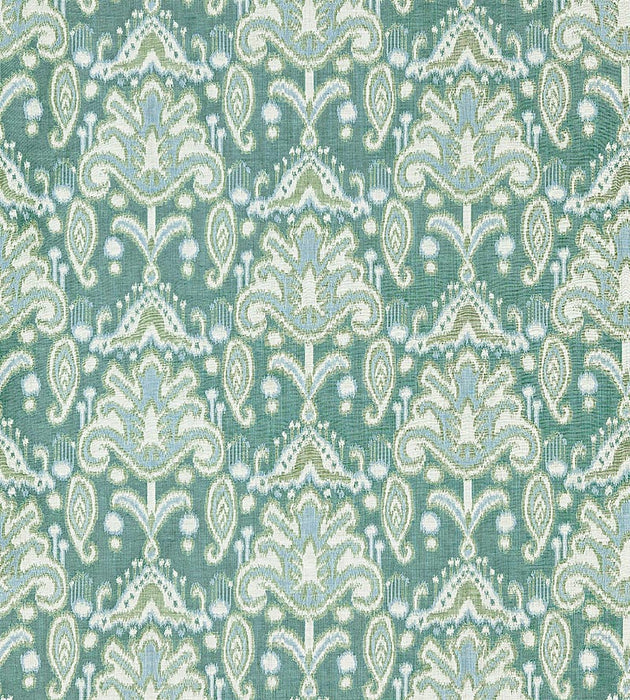 Grey Watkins Kandira Ikat Turquoise Fabric Sample GW272100003