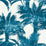 Grey Watkins Palm Print Turquoise Fabric Sample GW166100004
