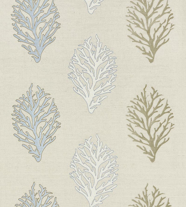Grey Watkins Coral Reef Embroidery Sand Fabric Sample GW272040004