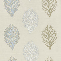 Grey Watkins Coral Reef Embroidery Sand Fabric GW272040004