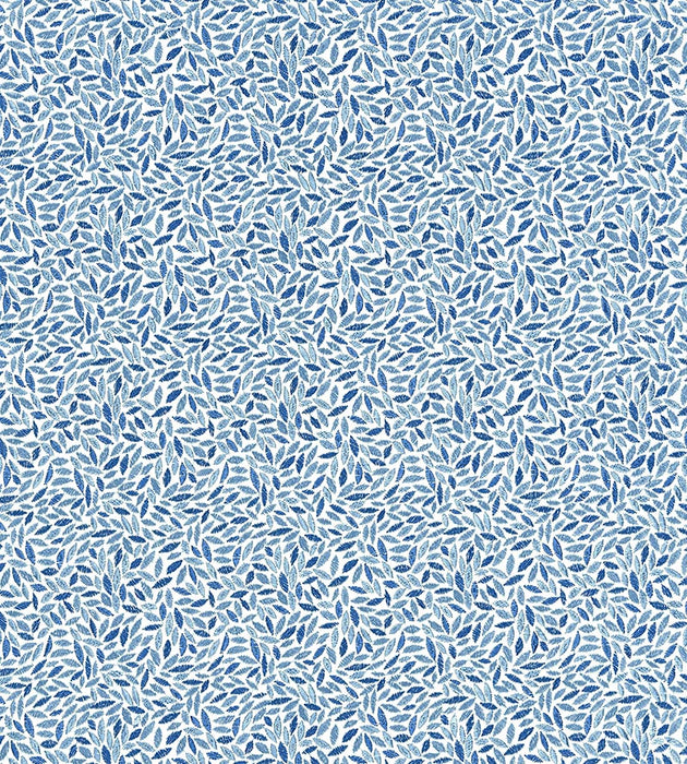 Grey Watkins Meadow Embroidery Marine Fabric GW272070004