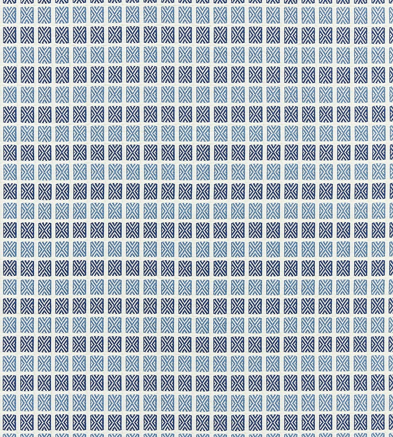 Grey Watkins Fair Isle Sailboat Fabric Sample GW272430004
