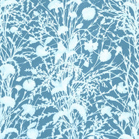 Grey Watkins Wildflower Blueprint Fabric GW166230005