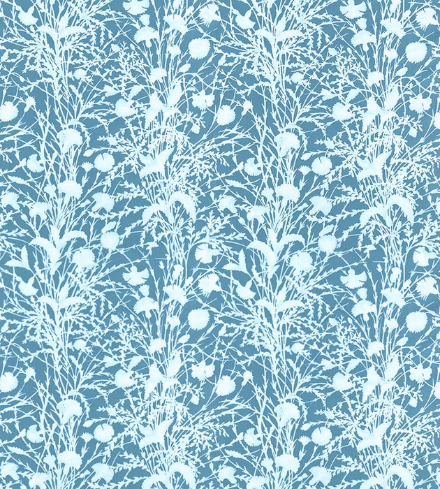 Grey Watkins Wildflower Blueprint Fabric GW166230005