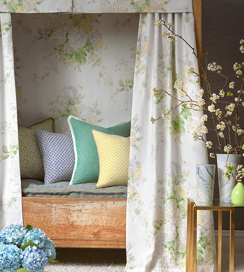 Grey Watkins Sybilla Bouquet Frost Fabric Sample GW166210001