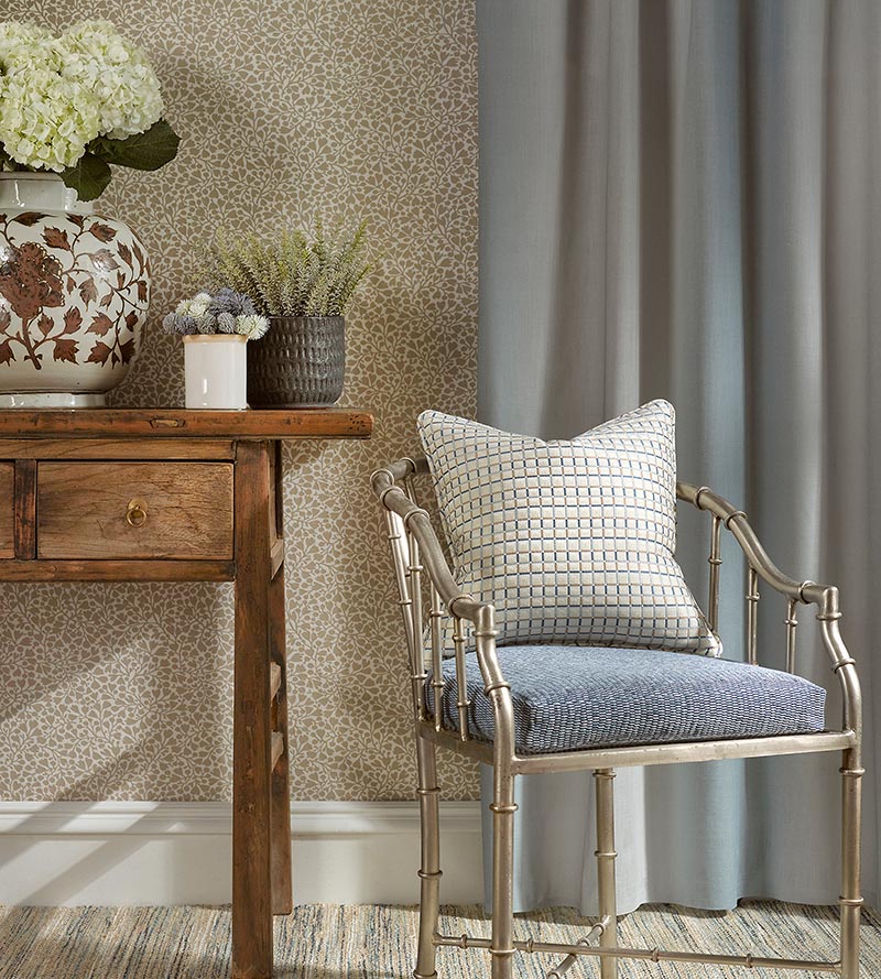 Grey Watkins Walden Weave Flower Bed Fabric GW272250003