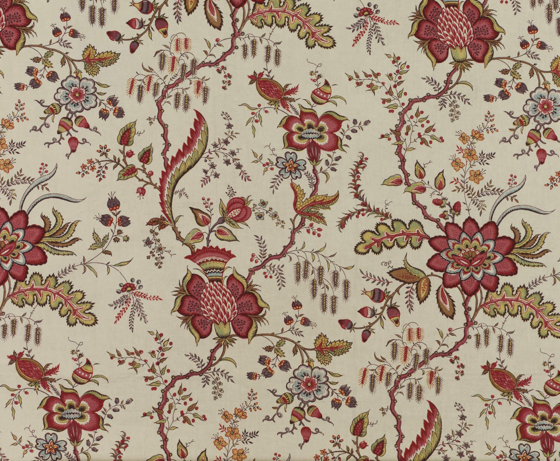 Braquenie Coromandel Fond creme Fabric B1769001