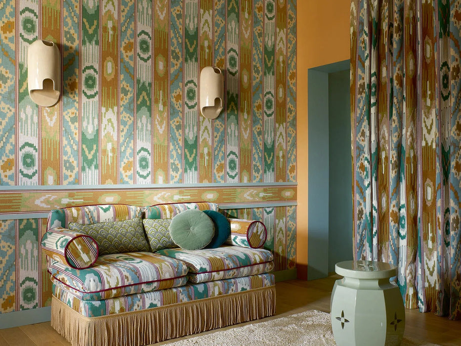 Pierre Frey Ikati Fuchsia Wallpaper FP075002