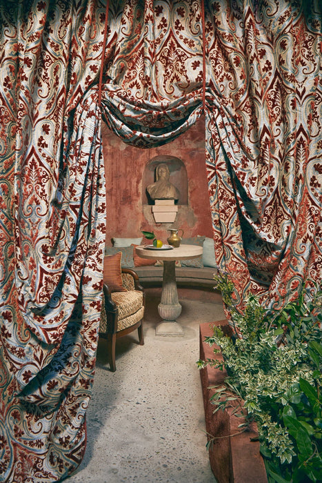 Fadini Borghi Toscana Perla Corallo Fabric I6653001