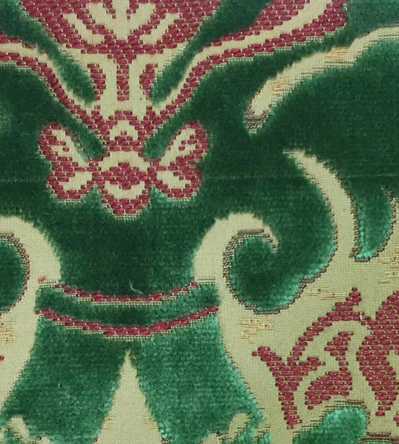 Lelievre Ravenne Velvet Emeraude Fabric H006470001