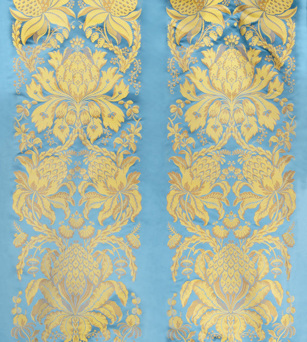 Tassinari & Chatel Les Ananas-51" Bleu Fabric Sample H015080001