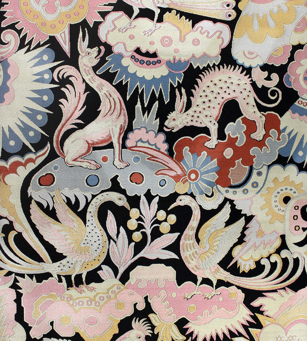 Tassinari & Chatel Les Chimeres Noir Fabric Sample H015700001