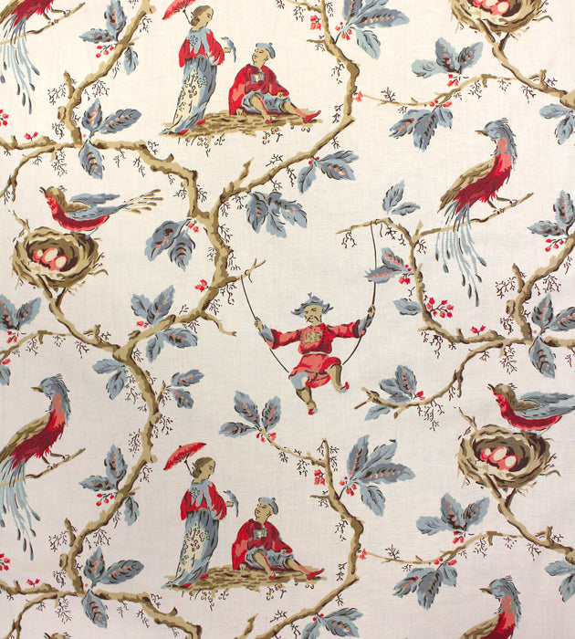 Tassinari & Chatel Mandarin Balancoire Bleu Fabric Sample H016200001