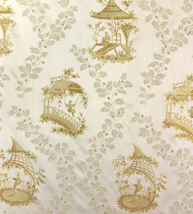 Tassinari & Chatel Pillement Creme Fabric Sample H016490001