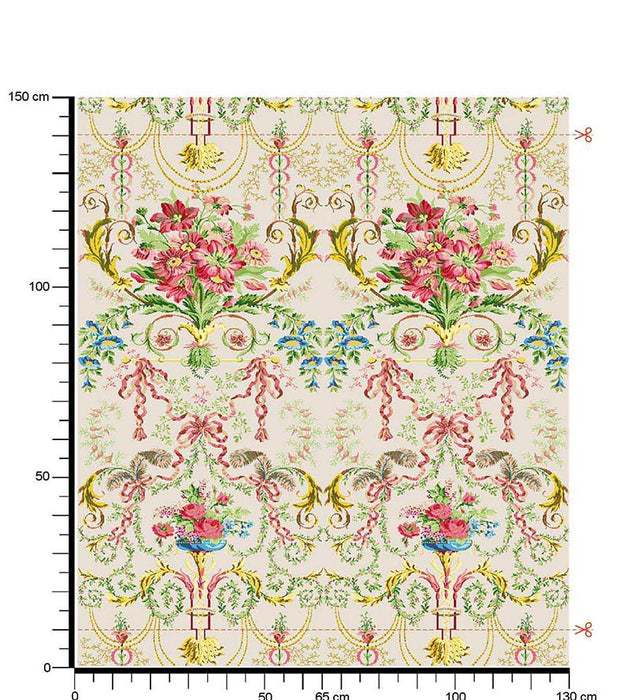 Tassinari & Chatel Liancourt Multi On Ivory Fabric H016720001