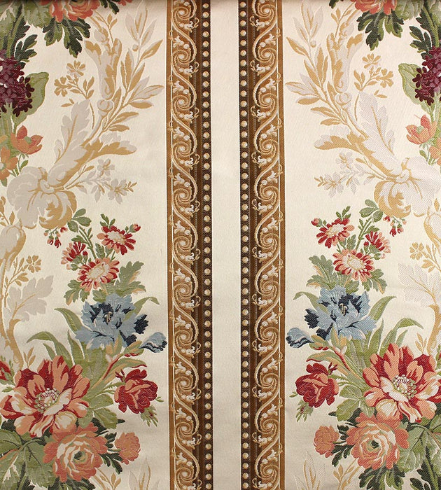 Tassinari & Chatel Maurepas Border Multi On Ivory Fabric H016730001