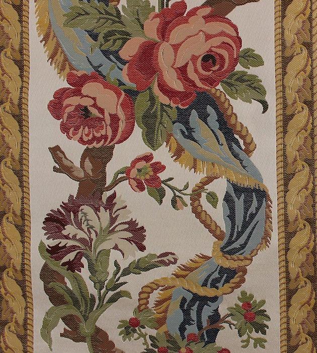 Tassinari & Chatel Leszczynski Red/Blue On Ivory Fabric H016740001
