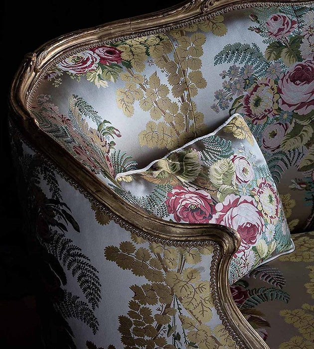 Tassinari & Chatel Marly Brocart Rose / Blue / Gold Fabric H016800001