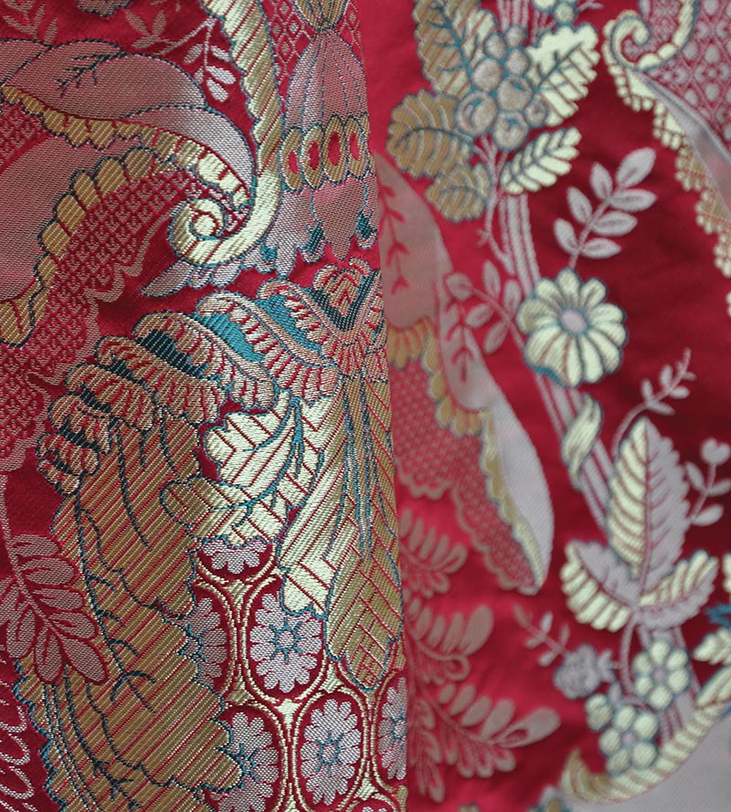 Scalamandre Maintenon Flamboyant Fabric Sample H017020001