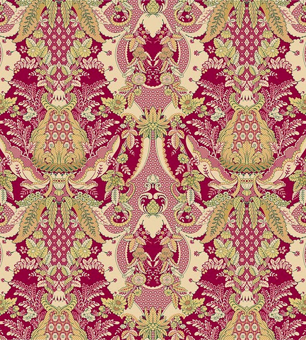 Scalamandre Maintenon Flamboyant Fabric Sample H017020001