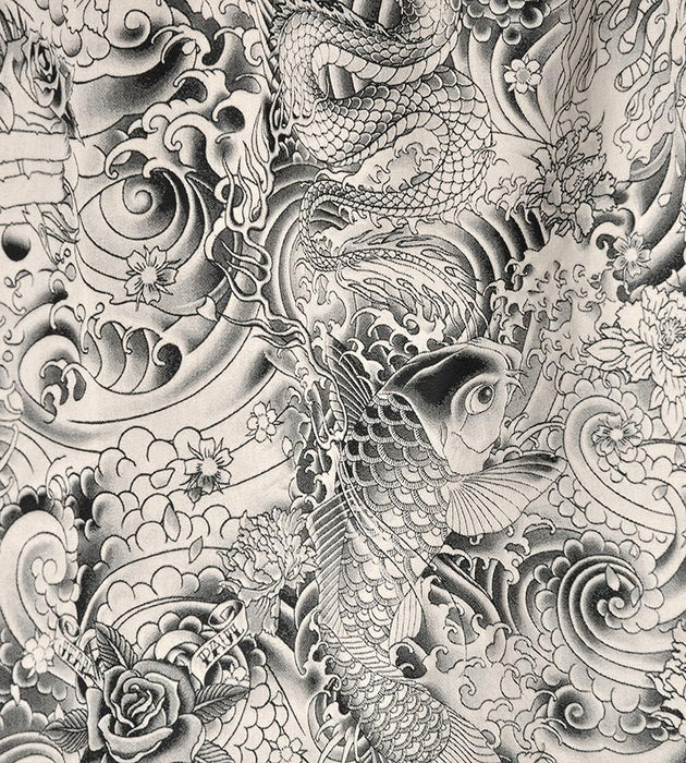 Jean Paul Gaultier Komodo Graphite Fabric Sample H034330001