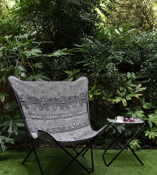 Jean Paul Gaultier Labyrinthe - Outdoor Noir Fabric Sample H034540001