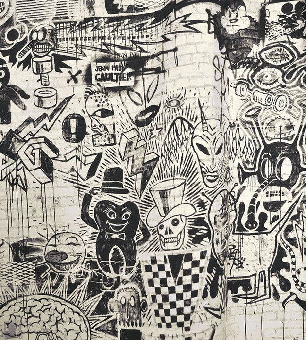 Jean Paul Gaultier Street Graphite Fabric Sample H034550001