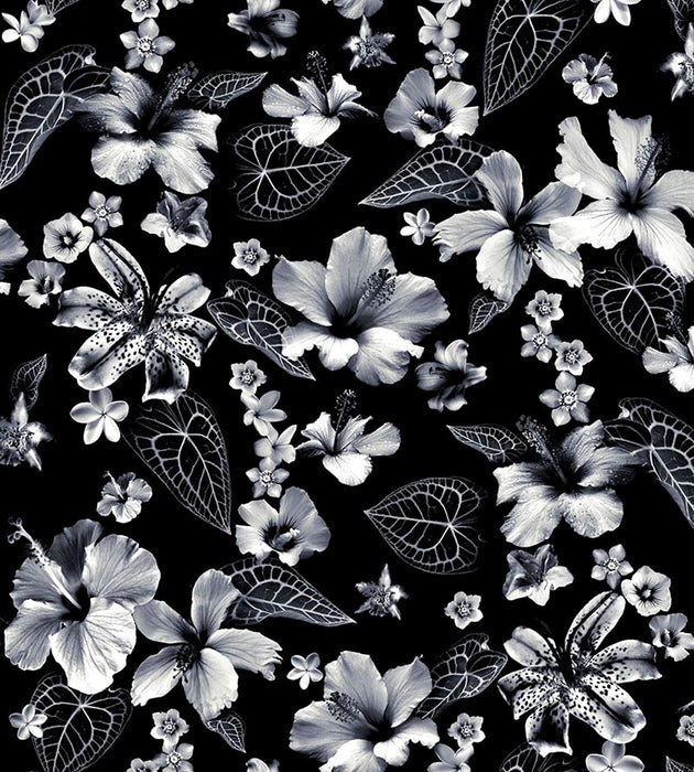 Jean Paul Gaultier Honolulu Noir Fabric Sample H034980001