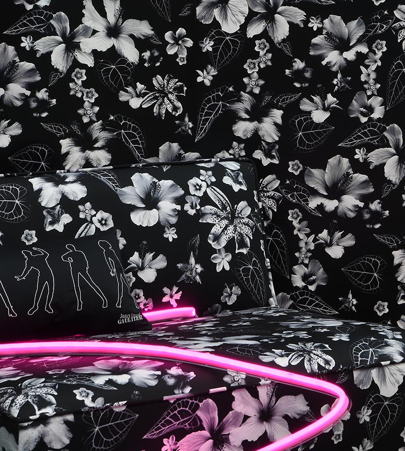 Jean Paul Gaultier Honolulu Noir Fabric H034980001