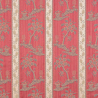 Lelievre Lampas Sanary Rouge Fabric H040290001