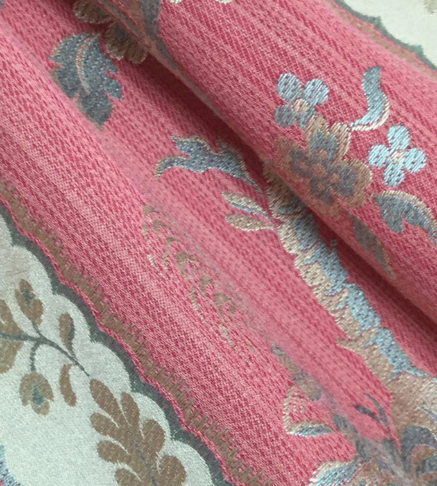 Lelievre Lampas Sanary Rouge Fabric Sample H040290001