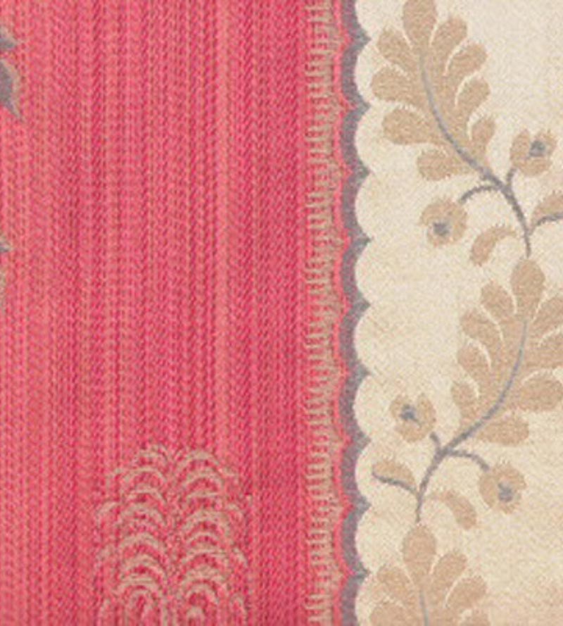 Lelievre Lampas Sanary Rouge Fabric Sample H040290001